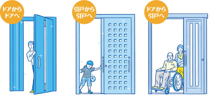 ドア 玄関 リフォーム 富山