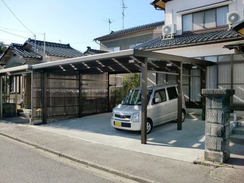 ポリカ波板 自転車カバー